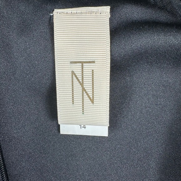 NT Brand Sleeveless Knee-Length Fit Flare Dress Black 14 Classic Contemporary - Picture 4 of 8